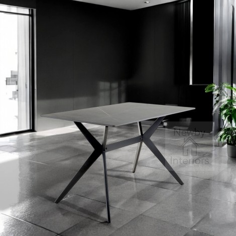 Sintered Stone Grey Dining Table (120cm)