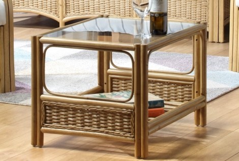 Desser - Vale - Light Oak - Cane Coffee Table