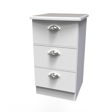 Victoria - 3 Drawer Locker - White Ash Finish