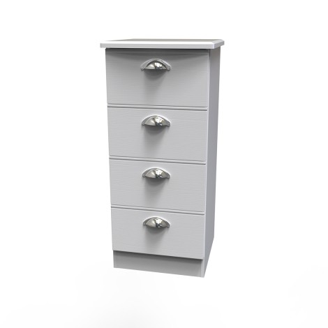 Victoria - 4 Drawer Locker - White Ash Finish