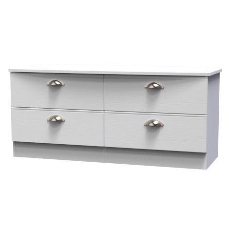 Victoria - 4 Drawer Bed Box - White Ash Finish