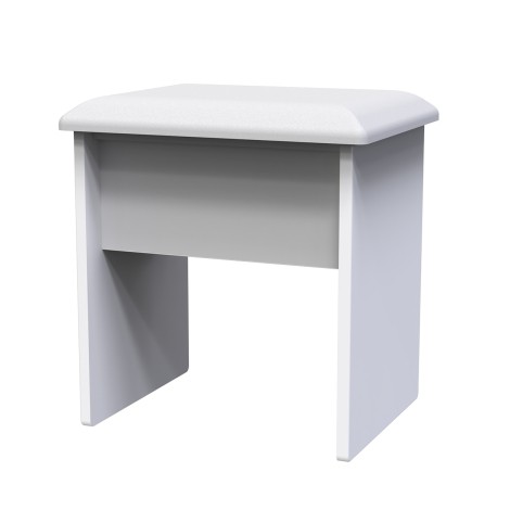Victoria - Dressing Table Stool / Vainty Stool - White Ash Finish