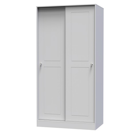 Victoria - 2 Sliding Door Wardrobe - Grey Matt Finish