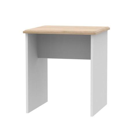 Victoria - Grey Matt with Riviera Oak Top Lamp Table