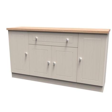 Vienna - Kashmir Ash with Bardolino Oak Top 4 Door 1 Drawer Cabinet