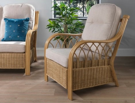 Desser - Viola - Light Oak - Cane Armchair