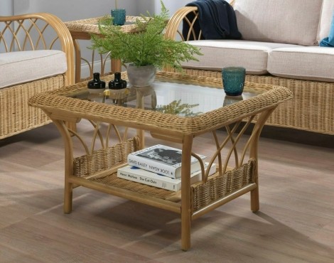 Desser - Viola - Light Oak - Cane Coffee Table