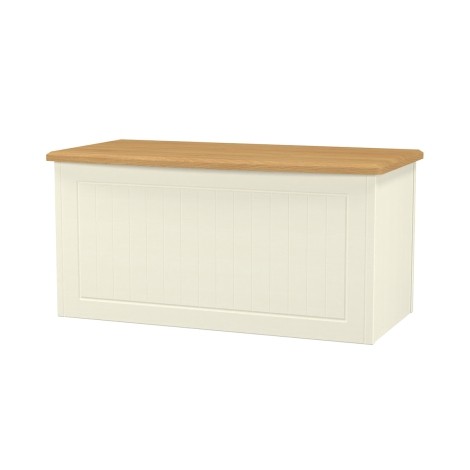 Warwick - Cream Ash with Modern Oak Top Blanket Box