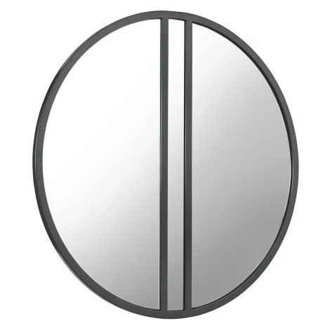 Monroe Silver Grey Circular Wall Mirror