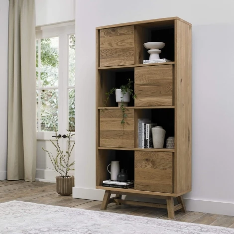 6049-22 - Camden Rustic Oak Display Cabinet