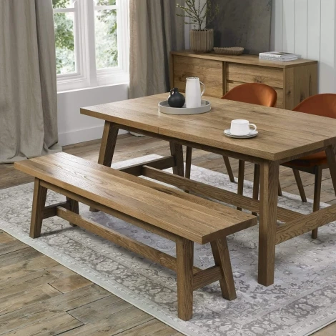 6049-61 - Camden Rustic Oak Small Bench