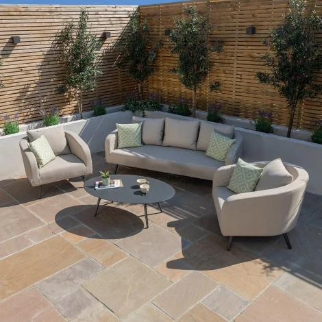 FB-AMB-3SS-OT - Ambition 3 Seat Sofa Set / Oatmeal