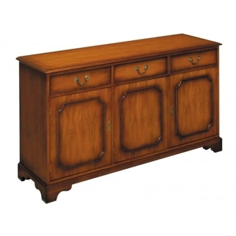 369 - Reproduction 3 Door 3 Drawer Sideboard (Choice of Finish)