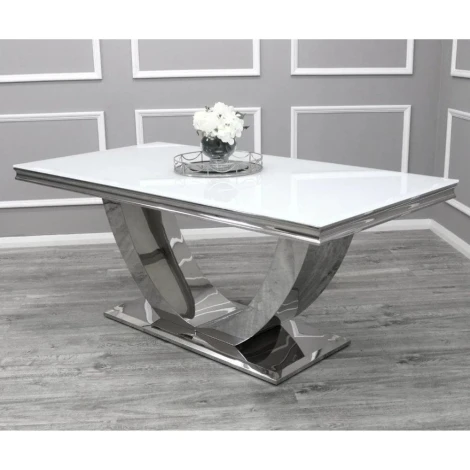 ALCT-WG - Arial White Glass Coffee Table