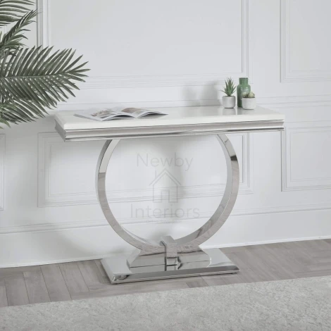 Chelsea-Con - Arianna Marble Console Table (Choose Colour)