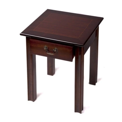 A1002 - Reproduction Chippendale Small Lamp Table With Drawer (Choice of Finish)