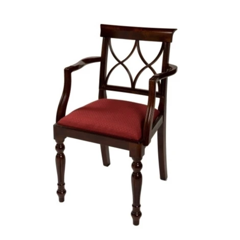 A208 - Reproduction Hour Glass Carver Chair (Choice of Finish & Fabric)