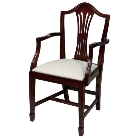 A217 - Reproduction Wheatear Carver Chair (Choice of Finish & Fabric)