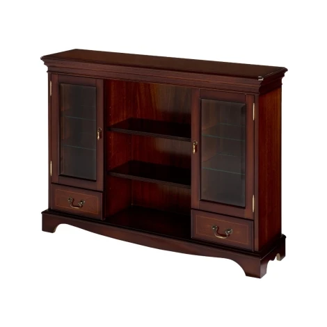 Ashmore Antique Reproduction, 2 Drawer Display Bookcase