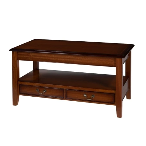 Reproduction 2 Drawer Sheraton Lounge Table (Choice of Finish)