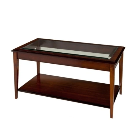A808 - Reproduction Sheraton Glass Top Coffee Table (Choice of Finish)
