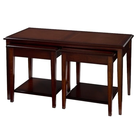 A814 - Reproduction Sheraton Lounge Nest Of Tables (Choice of Finish)