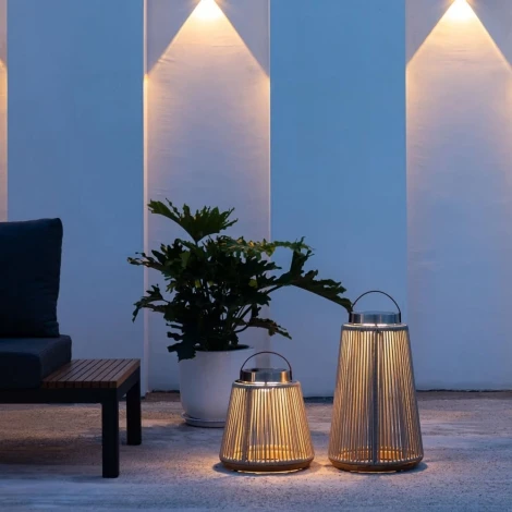 SOL-ATH-L-GR - Athena Large Solar Light - Light Grey