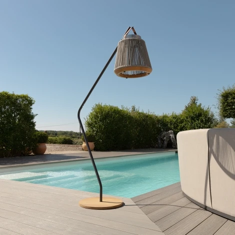 SOL-ATH-S-STAND-GR - Athena Small Solar Light With Stand - Light Grey
