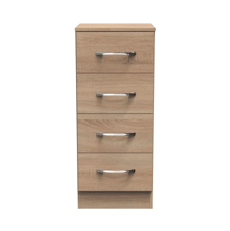 Avon - 4 Drawer - Chest - Bardolino Oak Finish