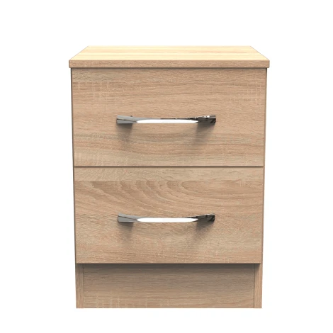 Avon Bardolino Oak 2 Drawer Bedside Cabinet