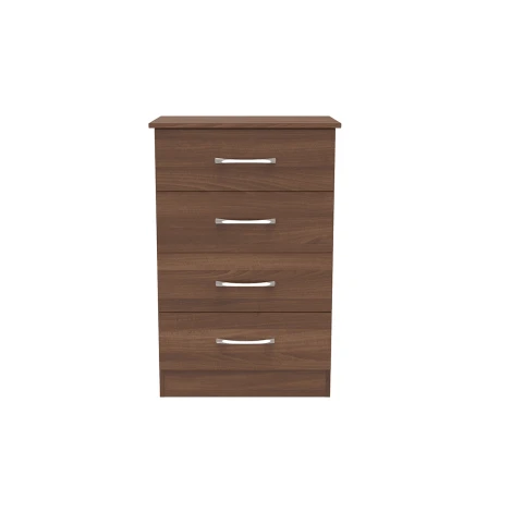 Avon Noche Walnut 4 Drawer Medium Chest