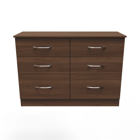 Avon Noche Walnut 6 Drawer Medium Chest