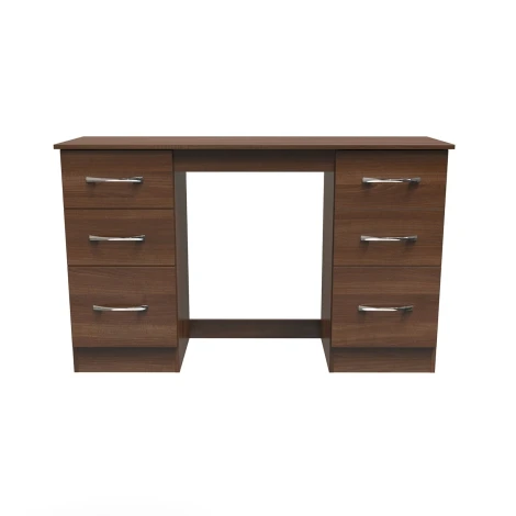 AVN030N - Avon Noche Walnut Double Pedestal Desk