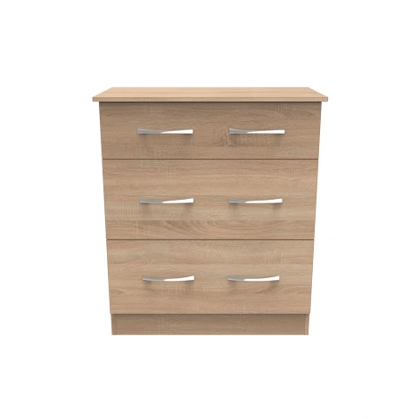 Avon - 3 Drawer - Deep Chest - Bardolino Oak Finish