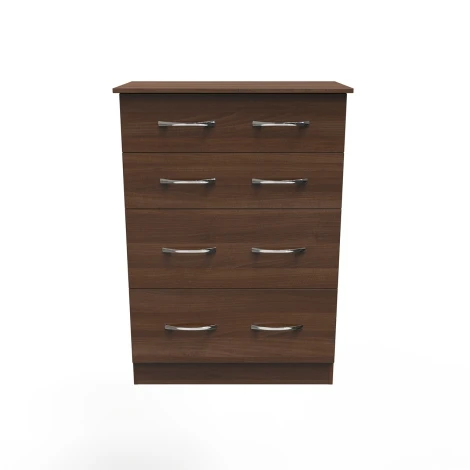 Avon Noche Walnut 4 Drawer Deep Chest