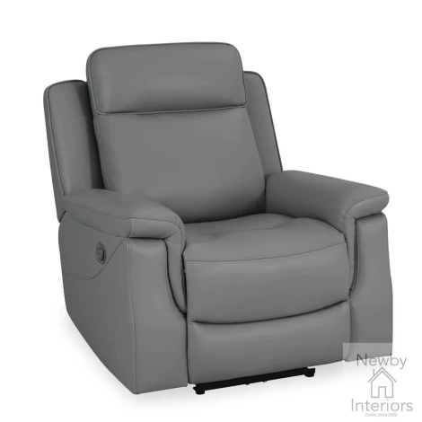 AYTOS-1R-DG - Aytos Dark Grey Leather Manual Recliner Chair