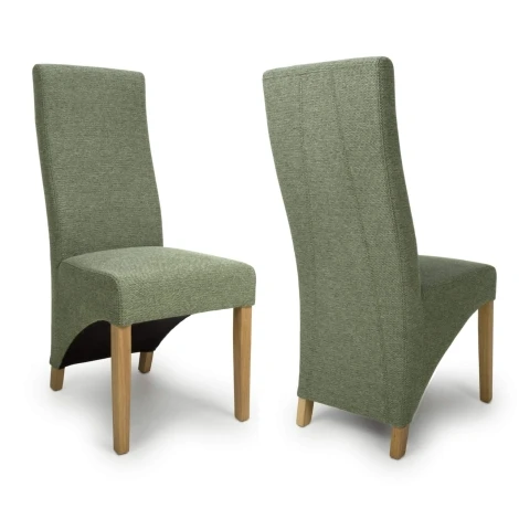 Baxter Green Weave Dining Chair (Pair)