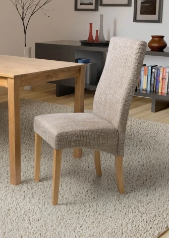 134-03-11-05-02 - Bailey Tweed Oatmeal Dining Chair (Pair)