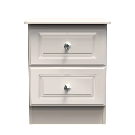 Balmoral Kashmir Gloss 2 Drawer Bedside Cabinet