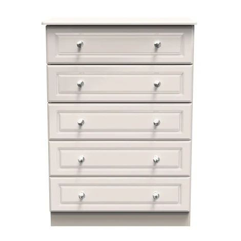 Balmoral - 5 Drawer - Wide Chest - Kashmir Gloss Finish