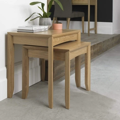 Bergen Oak Nest Of 2 Tables