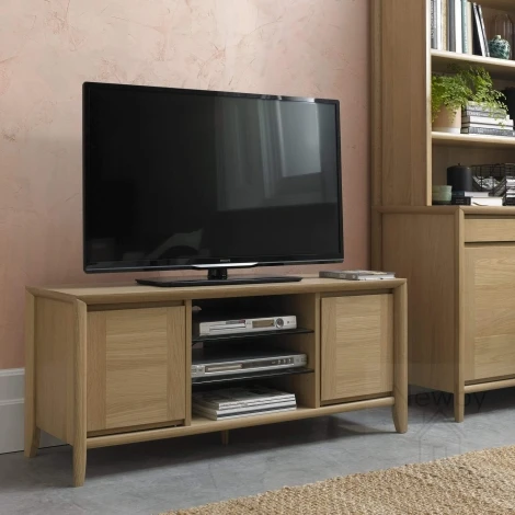 Bergen Oak Wide TV Unit
