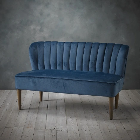 BELSOFABLUE - Bella 2 Seater Sofa Midnight Blue