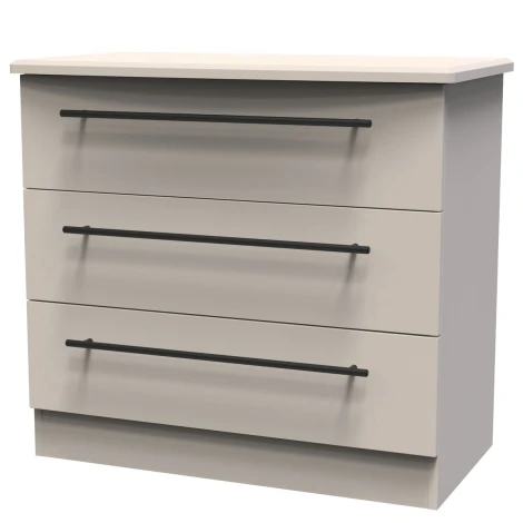 BEV010-KM-KM - Beverley Kashmir Matt 3 Drawer Chest