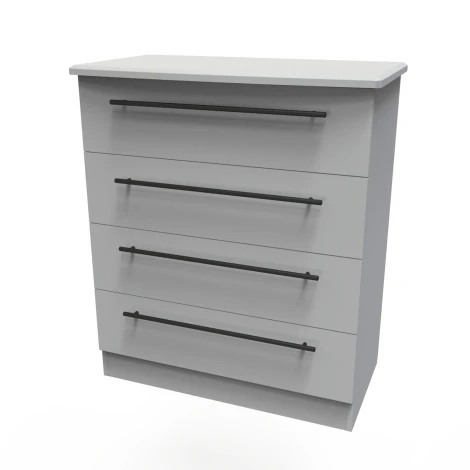 BEV011-DG-DG - Beverley Dusk Grey 4 Drawer Chest