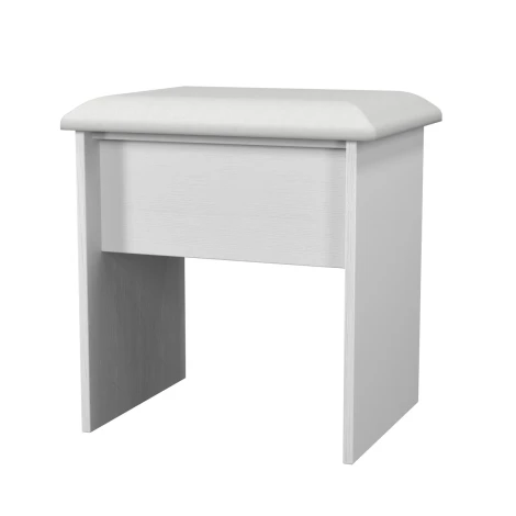 BEV040-WA-WA - Beverley White Ash Dressing Table Stool