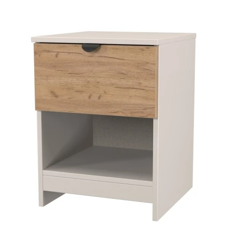 BOP605-GC-KM - Bora Gold Oak & Kashmir Matt 1 Drawer Locker