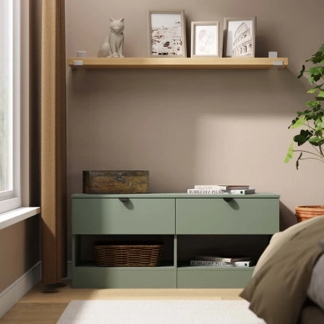 BOP636-RG-RG - Bora Reed Green Bed Box