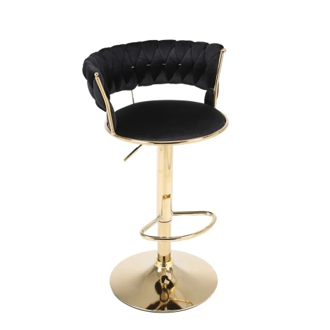 BS1602 - Camelia Black & Gold Bar Stool