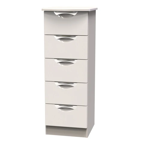 CAM003-KG-KM - Camden Kashmir Gloss 5 Drawer Nightstand